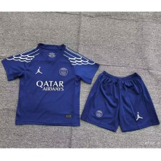 2024/25 PSG 4RD Blue Fans Kids Soccer jersey