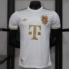 [PLAYER] 2025/26 Bayern Commemorative Edition White 125th anniversary Player Soccer jersey