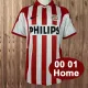 2000/01 PSV Eindhoven Home red  white Retro Soccer jersey