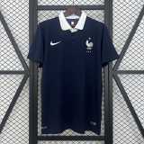 2014 France Home Black Retro Soccer jersey