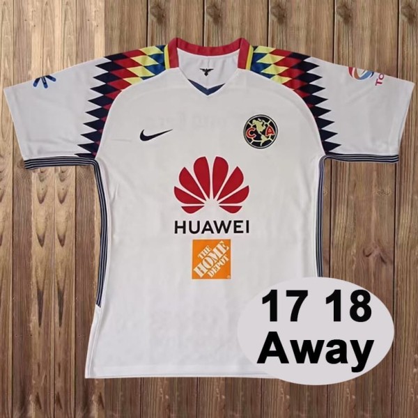 2017/18 Club America Away White Retro Soccer jersey