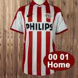 2000/01 PSV Eindhoven Home red  white Retro Soccer jersey