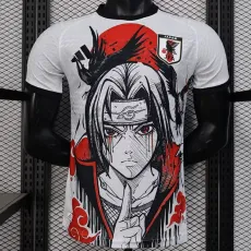 [PLAYER] 2025 Japan Special Edition Japan White Black Anime Naruto Special Player Soccer jersey