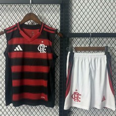 2025/26 Flamengo Home Fans Kids Soccer jersey
