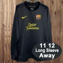2011/12 BAR Away Black Retro Long Sleeve Soccer jersey