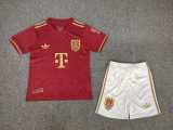 2025/26 Bayern Commemorative Edition Red Fans Kids Soccer jersey
