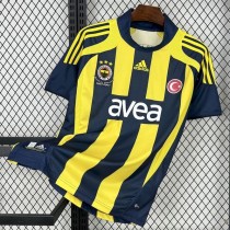 2007/08 Fenerbahçe SK Home yellow  blue Retro Soccer jersey