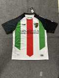 2025/26 CD Palestino Home white green and red Fans Soccer jersey