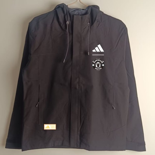 2025/26 Man Utd Black Windbreaker
