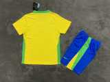 2025 Brazil Home Yellow Fans Kids Soccer jersey
