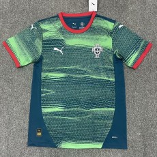 2025 Portugal Special Edition green and blue Fans Soccer jersey