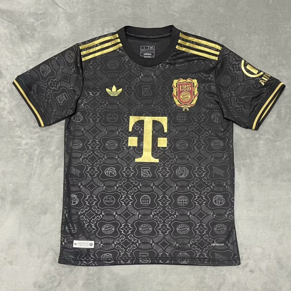 2025/26 Bayern Commemorative Edition Black 125th Anniversary Fans Soccer jersey