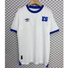 2025 El Salvador Away White Fans Soccer jersey