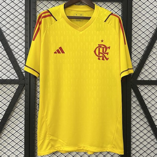 2025/26 Flamengo Limited Edition Yellow Goalkeeper Fans Soccer jersey