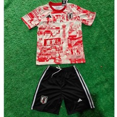 2025 Japan Special Edition red  white Fans Kids Soccer jersey