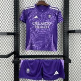 2025/26 Orlando City Home Purple Fans Kids Soccer jersey