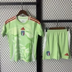 2025 Italy Away Green Fans Kids Soccer jersey