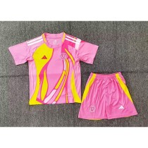 2025/26 Scotland Away Pink Fans Kids Soccer jersey