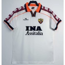 1998/99 Roma Away White Retro Soccer jersey