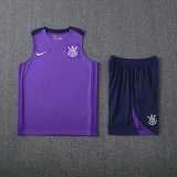 2025/26 Corinthians Purple Training Shorts Suit