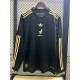 2025 Mexico Special Edition Black Gold Cup Fans Long Sleeve Soccer jersey
