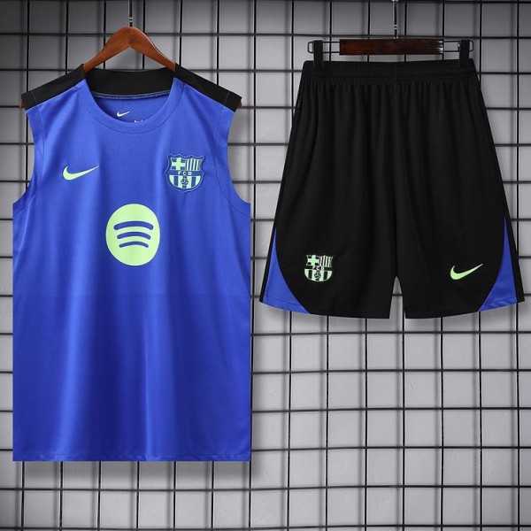 2025/26 BAR Blue Vest Suit Training Shorts Suit