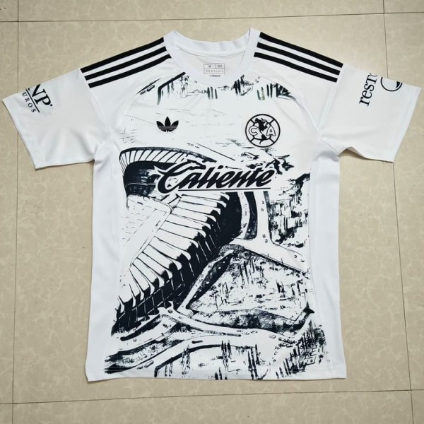 2025/26 Club America Special Edition black white Fans Soccer jersey