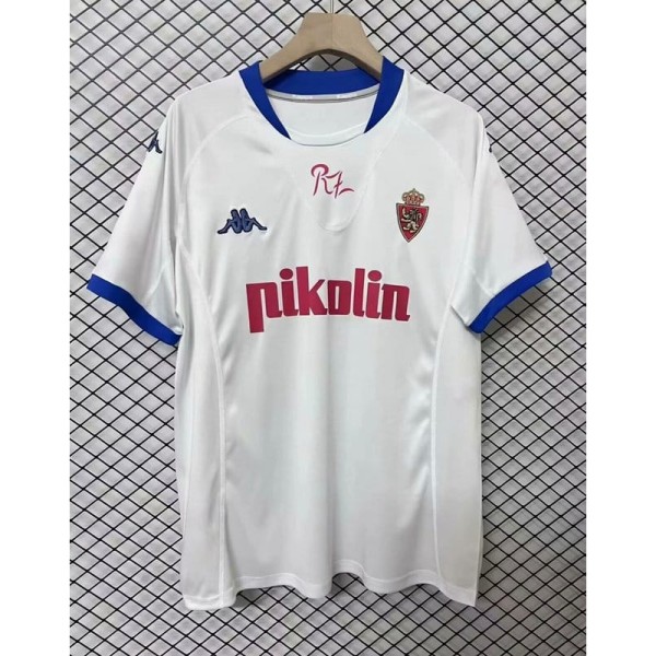 2001/02 Zaragoza Home White Retro Soccer jersey