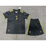 2025 Mexico Special Edition Black Gold Cup Fans Men Sets Soccer jersey