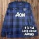 2013/14 Man Utd Away Retro Long Sleeve Soccer jersey