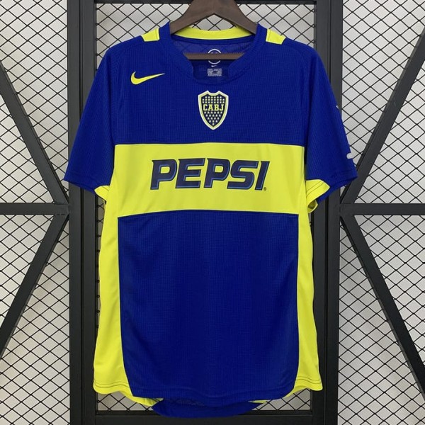 2004/05 Boca Juniors Home Blue Retro Soccer jersey