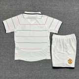2003/05 Man Utd Away White Retro Kids Soccer jersey