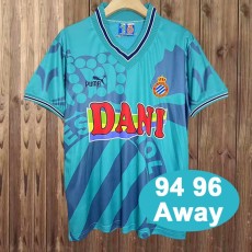 1994/96 Espanyol Away Blue Retro Soccer jersey
