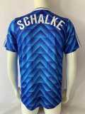 1988/89 FC Schalke 04 Retro Blue Retro Soccer jersey