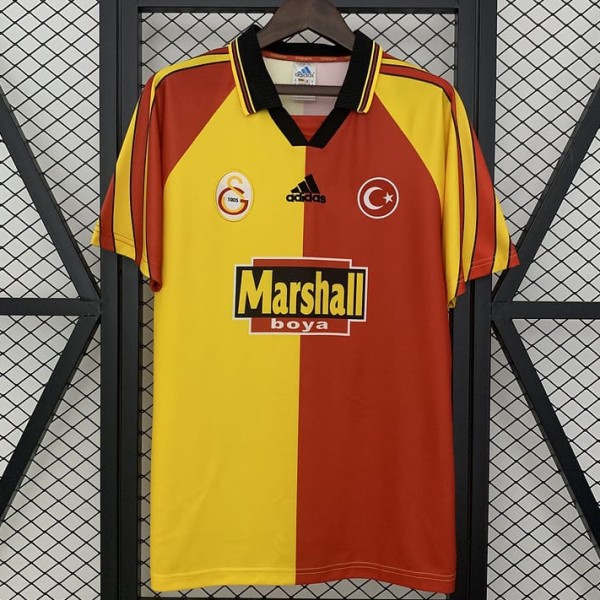 1998/99 Galatasaray SK Home yellow red Retro Soccer jersey