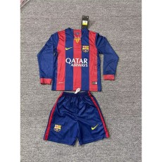 2014/15 BAR Home Retro Long Sleeve Kids Soccer jersey