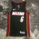 2023 HEAT JAMES #6 Black NBA Jerseys