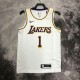 20 21 LAKERS RUSSELL #1 White NBA Jerseys AAA42280