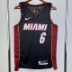 2023 HEAT JAMES #6 Black NBA Jerseys