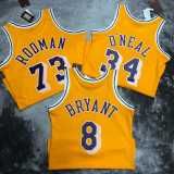 97 98 LAKERS BRYANT #8 Yellow NBA Jerseys AAA42102