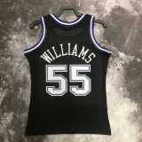 01 02 KINGS WILLIAMS #55 Black NBA Jerseys AAA42133