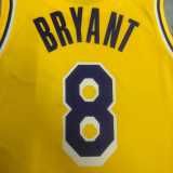2023 LAKERS BRYANT #8 Yellow NBA Jerseys