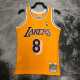 97 98 LAKERS BRYANT #8 Yellow NBA Jerseys AAA42102