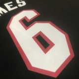 2023 HEAT JAMES #6 Black NBA Jerseys