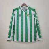 95 97 Real Betis Home Retro Long Sleeve Men Soccer jersey AAA39695