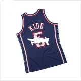 06 07 NETS KIDO #5 Dark Blue NBA Jerseys AAA42837