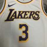 2023 LAKERS DAVIS #3 White NBA Jerseys