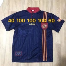 1996 Spain Away Retro Soccer jersey