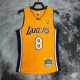 00 01 LAKERS BRYANT #8 Yellow NBA Jerseys AAA42099