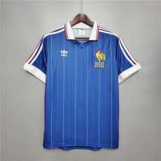 1982 France Home Retro Men Soccer jersey AAA36123